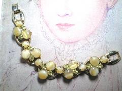 Yellow Cabochons Bracelet 5 Link