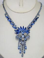 Blue Navettes Necklace