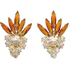 Topaz Navettes Earrings Clip