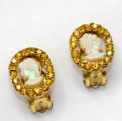 Topaz Chatons Only Earrings Clip