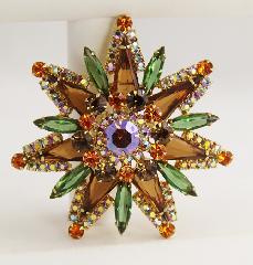 Fall Triangle Brooch