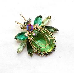Green Oval Brooch