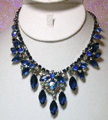 Blue Navettes Necklace
