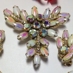 AB Cabochons Multi-Color/Shaded Brooch