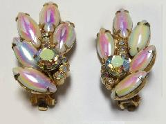 AB Cabochons Multi-Color/Shaded Earrings Clip