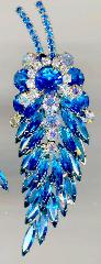 Blue Navettes Brooch
