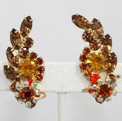 Topaz Navettes Earrings Clip