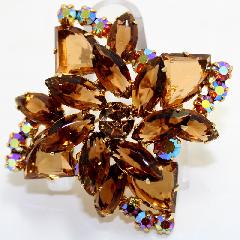 Topaz Pie Brooch