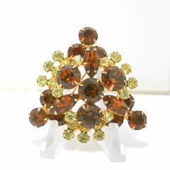Topaz Navettes Brooch