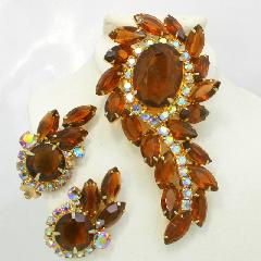 Topaz Navettes Earrings Clip