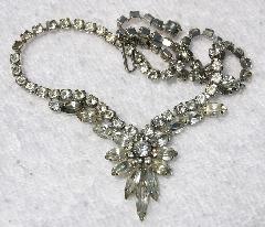 Clear Navettes Necklace