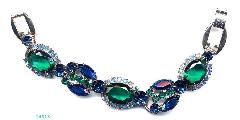 Blue Oval Bracelet 5 Link