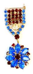 Patriotic Navettes Brooch