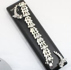 Clear Baguettes Bracelet 5 Link