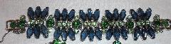 Blue Hexagon Bracelet 5 Link