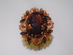 Topaz Navettes Brooch
