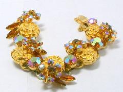 Topaz Cabochons Molded/Cut Bracelet 5 Link