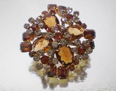 Topaz Emerald Cut Brooch