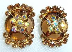 Topaz Navettes Earrings Clip