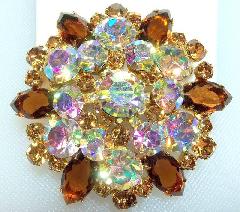 Topaz Navettes Brooch
