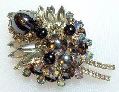 Hematite Cabochons Brooch