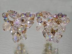 Clear Navettes Earrings Clip