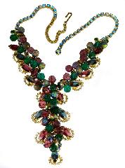 Multiple Colors Navettes Necklace