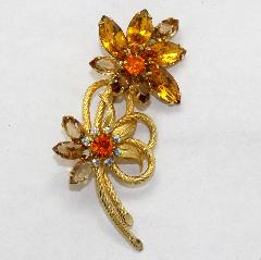 Topaz Navettes Brooch