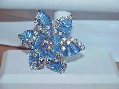 Blue Keystones Brooch