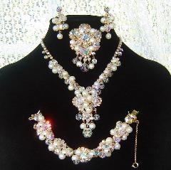 AB Chatons Only Pearl Brooch