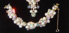 AB Chatons Only Pearl Bracelet 5 Link