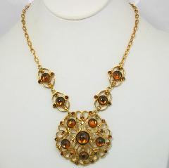 Topaz Cabochons Necklace