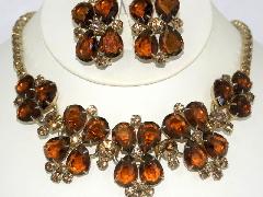 Topaz Pear Earrings Clip