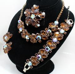 Topaz Pear Brooch