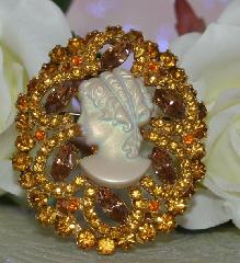 Topaz Navettes Brooch
