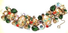 Fall Cabochons Painted (hand/Transfer) Bracelet 5 Link