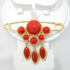 Red Cabochons Plastic Other