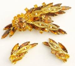 Topaz Navettes Earrings Clip