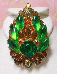 Multiple Colors Navettes Pin Pendant