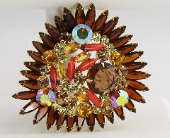 Topaz Navettes Brooch