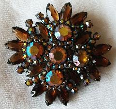 Topaz Navettes Brooch