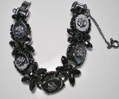 Hematite Oval Molded/Cut Bracelet 5 Link