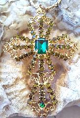 Green Chatons Only Pendant