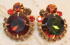 Topaz Dentelle Multi-Color/Shaded Earrings Clip