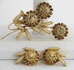 Cabochons Earrings Clip