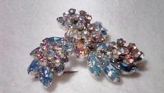 Blue Navettes Brooch