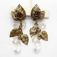 Clear Chatons Only Earrings Clip