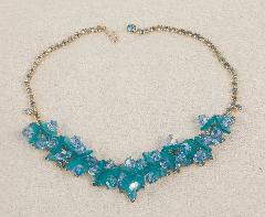 Blue Navettes Necklace