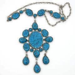 Turquoise Cabochons Necklace