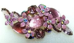 Purple (cardinal) Cabochons Brooch